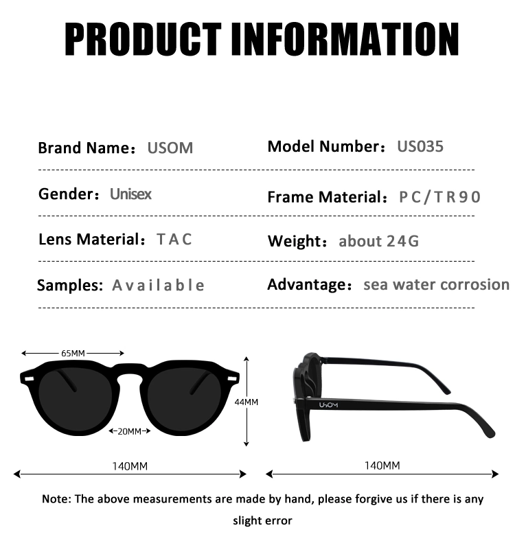 Free Sample Custom Adult Fashion Sun Glasses Polarized Sunglasses