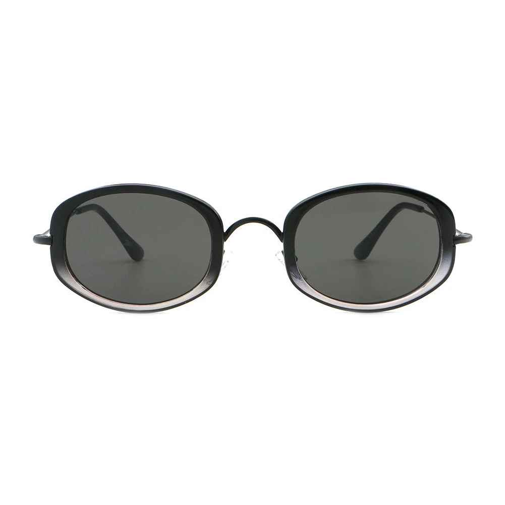 Design Style Oval Shape AC Lens with Metal Frames Hot Sell for Adult UV400 Polarized Sunglasses