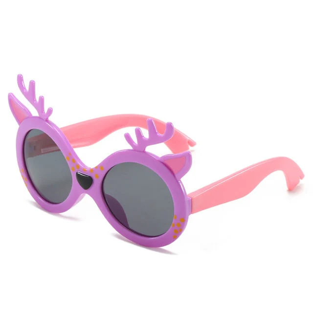 New Kids Polarized Fawn Silicone Anti-UV Girls Boys Sunglasses