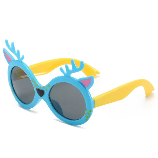 New Kids Polarized Fawn Silicone Anti-UV Girls Boys Sunglasses