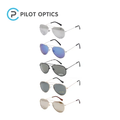 Pilot Optics メタル ヴィンテージ クール ボーイ カスタム ロゴ UV400 キッズ サングラス